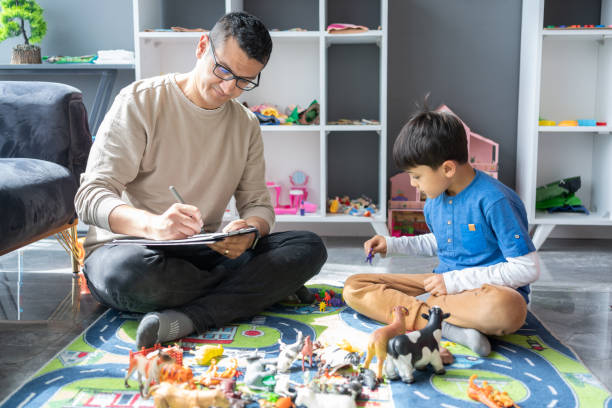 Child in a therapy session